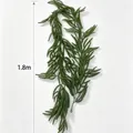 Guirnalda de agujas de pino Norfolk artificial de 1,8 m para decoración festiva de Navidad - 48 Uniones / 1.8m / Verde