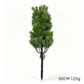 Green 60cm artificial pine tree stake for outdoor Christmas garden landscape decor - Green 3-Fork Cedar With Stake