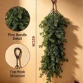 Guirlande de pin Norfolk réaliste de 62 cm pour la décoration de cheminée de Noël - 62cm / Aiguille de pin verte
