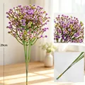 29cm purple artificial gypsophila single stem flower for DIY home and wedding decor - Purple Gypsophila
