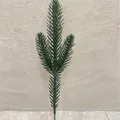 Dunkelgrüner künstlicher Kiefernnadelzweig für die professionelle Weihnachtsdekoration - Dreizack Stil / 26cm / Dunkelgrün