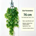 Life-like artificial hanging Monstera plant vine for indoor and outdoor wall decor, 76cm - Monstera Leaves / 76 cm Type