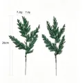 High-quality artificial pine branches 26cm cypress greenery for Christmas home decor - Short Cypress Branch (26cm) / Single Green Cypress Leaf