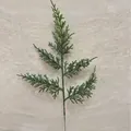 Branche de cyprès artificiel vert 5 fourches 31x16cm pour décoration de Noël DIY - Feuille d'Aiguille de Pin à 5 Dents / 31cm / Vert Bicolore