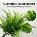 High quality artificial Boston fern leaves with realistic green texture and layers - 7-Fork Persian Grass (Green)