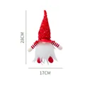 Poupée gnome de Noël à paillettes rouges avec 28 cm de hauteur et 17 cm de largeur - Paillettes Rouges