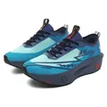 Blue professional marathon running shoes with carbon plate and thick sole for sports - 33 / Blue Star