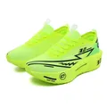 Scarpe da corsa marathon giallo neon con piastra in carbonio e mesh traspirante - Verde fluorescente