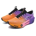 Scarpe da corsa maratona sfumate arancioni e viola con piastra in carbonio. - Stella Viola