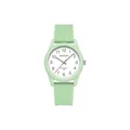 Reloj de cuarzo Sanda verde menta con esfera luminosa y correa de silicona deportiva moderna. - Estilo de Mujer / Sin Calendario / Verde matcha