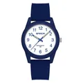 Reloj de cuarzo SAMDA azul marino con esfera blanca y resistencia al agua 50m - Estilo de Hombre / Sin Calendario / Azul