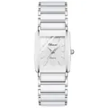 Chenxi elegant rectangular quartz watch featuring white ceramic and silver links - Male Style / White Men