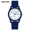 Reloj de cuarzo impermeable azul marino SAMDA con calendario de día y fecha - Estilo de Mujer / Día Fecha / Azul