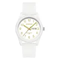 Reloj de cuarzo impermeable Sanda blanco con agujas luminosas y doble calendario - Estilo de Hombre / Día Fecha / Platino