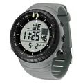 Montre de sport numérique étanche multifonctionnelle SAMDA avec bracelet en silicone gris durable - 6256 Gris Blanc