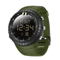 Montre de sport numérique étanche et multifonctionnelle avec bracelet en silicone vert - 6184 Vert