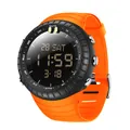 Montre de sport numérique étanche avec bracelet en silicone orange pour enfants et étudiants - 6184 Orange