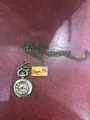 Vintage μενταγιόν ρολόι τσέπης από κράμα μπρούτζου με διακοσμητική ετικέτα Drink Me - Μεγάλο Κολιέ Ρολόι Τσέπης