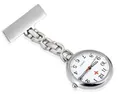 Montre d'infirmière en alliage argenté avec croix rouge médicale et mouvement à quartz précis - Style 18 (Montre Infirmière)