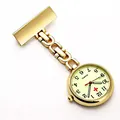 Leuchtende Krankenschwester-Ansteckuhr aus Vintage-Goldlegierung für medizinisches Personal - Gold Stil 20
