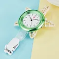 Professionelle grüne Krankenschwesteruhr aus Metall mit Clip-Befestigung für Geschenke - Hellgrün