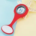 Rote Silikon Digital-Krankenschwesternuhr mit multifunktionalem LCD-Display für Fachkräfte - Rot