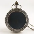 Vista posteriore dettagliata di una cassa per orologio da taschino vintage argento - Collana Argento Sottile