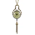 Antike Bronze Quarz-Taschenuhr Anhänger mit einzigartigem Fahrrad-inspiriertem Design - Windspiel Glocke (P974)