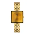 Reloj de cuarzo MISSFOX cuadrado dorado de lujo con un elegante diseño de esfera minimalista - Esfera Dorada (Tamaño Pequeño) / Dorado
