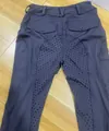 Damen Reithose mit Silikon Vollbesatz in Dunkellila für optimalen Halt beim Reiten - Dunkelgrau 03
