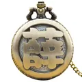 Vintage bronze pocket watch featuring a hollow-out Chinese character Xue surname design - Xue Surname Style (with Fine Chain)
