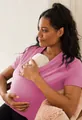 Roze kangoeroe borstvoedingstop voor huid-op-huid contact en voeding in de zomer. - S / Tops / Roze