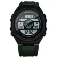 Montre de sport numérique multifonctionnelle vert foncé avec affichage LED et alarme - Style Vert Foncé (T237-3) / Comprend Boîte d'Origine