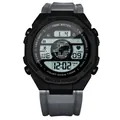 Montre de sport numérique homme noire et grise avec affichage LED et silicone - Style Gris (T237-4) / Comprend Boîte d'Origine