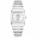Elegant LONGBO men's business quartz watch featuring a silver stainless steel strap - Male Style / White