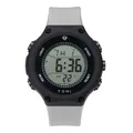 Montre de sport numérique étanche TOMI pour homme avec bracelet en silicone gris - Gris Argent