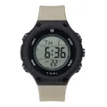 Montre de sport numérique TOMI pour homme avec bracelet sable et affichage étanche - Café au Lait