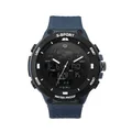 TOMI men's sports watch with dual digital analog display and waterproof blue strap - Sport Dual Display Watch (T215-2) / Blue