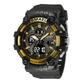 SMAEL robuste Sport-Digitaluhr für Herren in Schwarz und Gold mit Dual-Display und wasserdicht - Schwarz & Gold