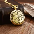 Reloj de bolsillo de cuarzo retro grabado para esposo en acabado dorado - Estilo Para Mi Esposo / Dorado