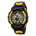 SKMEI kids multifunctional sports watch in black and yellow with waterproof design - Sports Style (1163) / Yellow