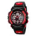 SKMEI dual-time kids sport watch in black and red finish - Sports Style (1163) / Red