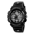 Black SKMEI children's digital sports watch with 50m water resistance and dual time - Sports Style (1163) / Black