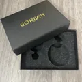 Elegant black diamond pattern pocket watch gift box featuring the GORBEN brand logo - Custom Branded Style (GORBEN) / 11*8*3CM / Black