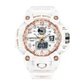 Montre de sport blanche SANDA pour hommes avec affichage analogique digital et 5ATM - Blanc Or Rose (3306 Femmes)