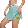Damen-Faltenrock in Mintgrün mit integrierter Balltasche für aktive Sportarten - S / Hosenrock / Mintgrün