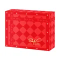 Elegant red checkered SKHL watch gift box for jewelry storage and premium gift packaging - Qingyu Gift Box (Single)