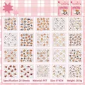 Lot de 20 feuilles d'autocollants animaux en PET pour scrapbooking et décoration DIY - Paquet de 20 Feuilles / Aventure des créatures mignonnes (20 pièces)