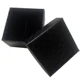 Elegant black diamond-patterned jewelry gift box for the vibrant rainbow stone necklace - Black Gift Box