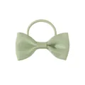 Hellgrüner Haargummi mit Schleife für Mädchen niedliches minimalistisches Accessoire - Hellgrün (567)